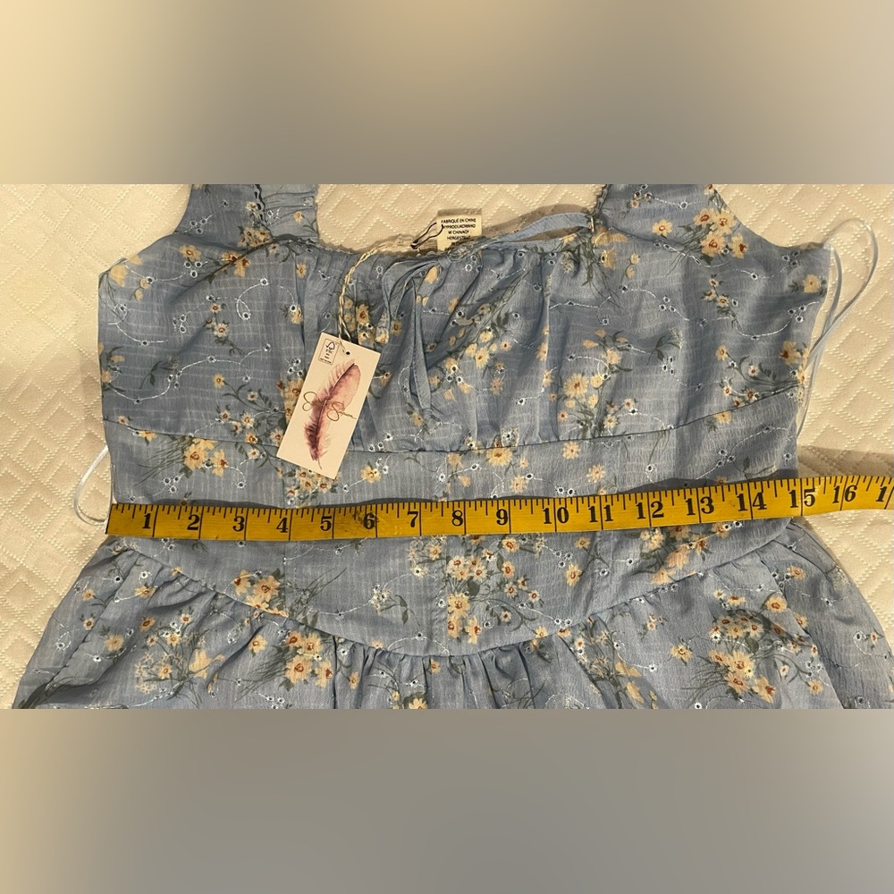 Jessica Simpson Floral Milkmaid Midi Dress - Picture 9 of 11